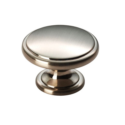 Carlisle Brass Fingertip Oxford Cupboard Knob (32mm OR 38mm), Satin Nickel - FTD524SN SATIN NICKEL - 32mm