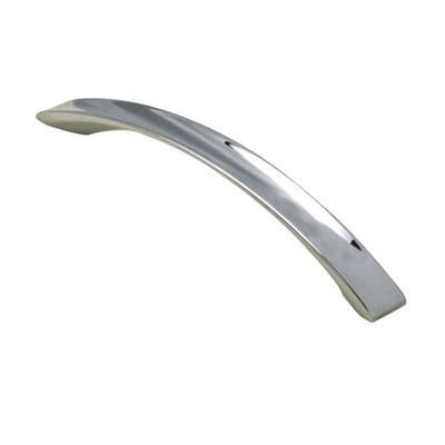 Carlisle Brass Fingertip Concave Bow Cupboard Pull Handle (128mm OR 162mm C/C), Polished Chrome - FTD2040CP POLISHED CHROME - 128mm c/c