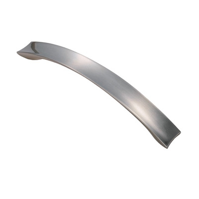 Carlisle Brass Fingertip Concave Bow Cupboard Pull Handle (128mm OR 162mm C/C), Satin Nickel - FTD2040SN SATIN NICKEL - 128mm c/c