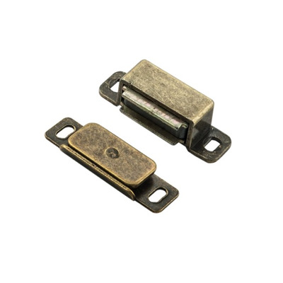 Carlisle Brass Fingertip Superior Steel Magnetic Catch (6Kg OR 3.5Kg), Florentine Bronze - FTD840FB FLORENTINE BRONZE - 3.5KG PULL