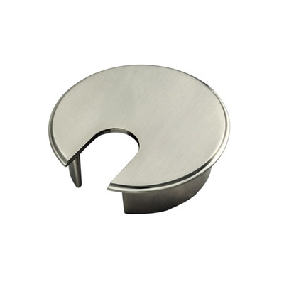 Carlisle Brass Heavy Pattern Desk Cable Tidy, Satin Nickel - FTD855SN SATIN NICKEL