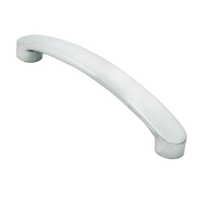 Carlisle Brass Fingertip Radiused End Flat Bow Cabinet Pull Handle (128mm C/C), Polished Chrome - FTD2035CP POLISHED CHROME - 128mm c/c