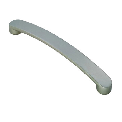 Carlisle Brass Fingertip Radiused End Flat Bow Cabinet Pull Handle (128mm OR 160mm C/C), Satin Nickel - FTD2035SN SATIN NICKEL - 160mm c/c