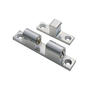 Carlisle Brass Fingertip Double Ball Catch (Multiple Sizes), Satin Chrome - FTD815SC SATIN CHROME - 69mm x 12.5mm