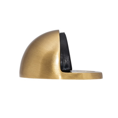 Carlisle Brass Oval Floor Mounted Door Stop, Satin Brass - AA20SB SATIN BRASS