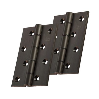 Carlisle Brass 4 Inch Double Phosphor Bronze Washered Hinges, Matt Bronze - HDPBW61MBRZ (sold in pairs) 4 INCH - MATT BRONZE