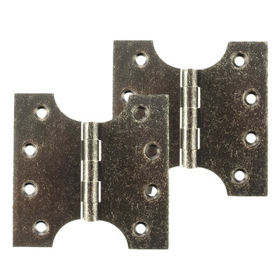 Atlantic Parliament Hinges (4 Inch), Distressed Silver - APH424DS (sold in pairs) 4 INCH - DISTRESSED SILVER