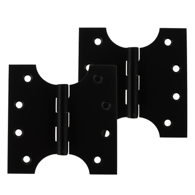 Atlantic Parliament Hinges (4 Inch), Matt Black - APH424MB (sold in pairs) 4 INCH - MATT BLACK