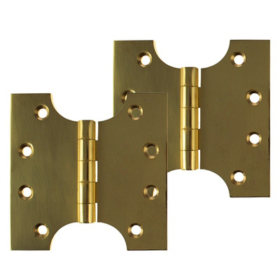 Atlantic Parliament Hinges (4 Inch), Polished Brass - APH424PB (sold in pairs) 4 INCH - POLISHED BRASS