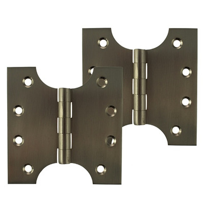 Atlantic Parliament Hinges (4 Inch), Satin Nickel - APH424SN (sold in pairs) 4 INCH - SATIN NICKEL
