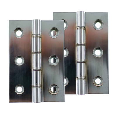 Atlantic 3 Inch Washered Hinges, Polished Chrome - AWH3222PC (sold in pairs) POLISHED CHROME - 3" x 2" x 2.2mm