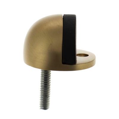 Atlantic Half-Moon Premium Floor Mounted Door Stop, Satin Brass - ADSHMPSB SATIN BRASS