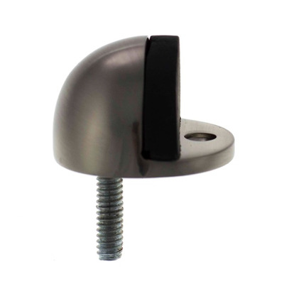 Atlantic Half-Moon Premium Floor Mounted Door Stop, Satin Nickel - ADSHMPSN SATIN NICKEL