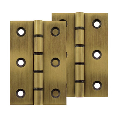 Atlantic 3 Inch Washered Hinges, Antique Brass - AWH3222AB (sold in pairs) ANTIQUE BRASS - 3" x 2" x 2.2mm