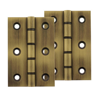 Atlantic 3 Inch Washered Hinges, Matt Antique Brass - AWH3222MAB (sold in pairs) MATT ANTIQUE BRASS - 3" x 2" x 2.2mm