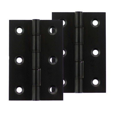 Atlantic 3 Inch Washered Hinges, Matt Black - AWH3222MB (sold in pairs) MATT BLACK - 3" x 2" x 2.2mm
