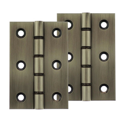 Atlantic 3 Inch Washered Hinges, Matt Gun Metal - AWH3222MBN (sold in pairs) MATT GUN METAL - 3" x 2" x 2.2mm