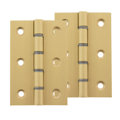 Atlantic 3 Inch Washered Hinges, Satin Brass - AWH3222SB (sold in pairs) SATIN BRASS - 3" x 2" x 2.2mm