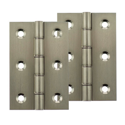 Atlantic 3 Inch Washered Hinges, Satin Nickel - AWH3222SN (sold in pairs) SATIN NICKEL - 3" x 2" x 2.2mm
