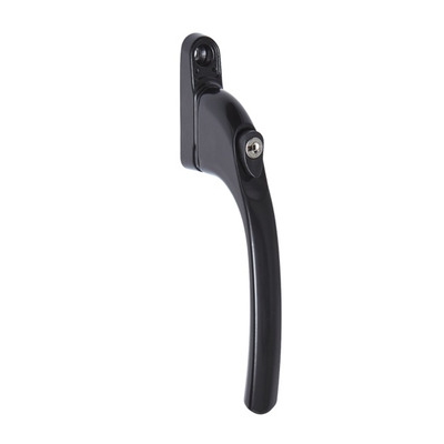 Access Hardware Inline Locking Window Handle, 40mm Pin Length , Black Powder Coated Aluminium - U0101BA POWDER COATED BLACK