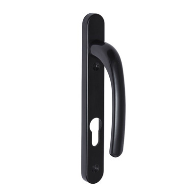 Access Hardware UPVC Euro Plate Handles (92mm C/C), Black Powder Coated Aluminium - U5001BA (sold in pairs) POWDER COATED BLACK