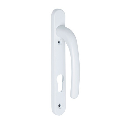 Access Hardware UPVC Euro Plate Handles (92mm C/C), White Powder Coated Aluminium - U5001WA (sold in pairs) POWDER COATED WHITE