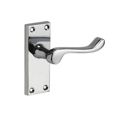 Access Hardware M Series Victorian Scroll Door Handles, Polished Chrome - M01013PC (sold in pairs) BATHROOM - (153mm x 40mm)