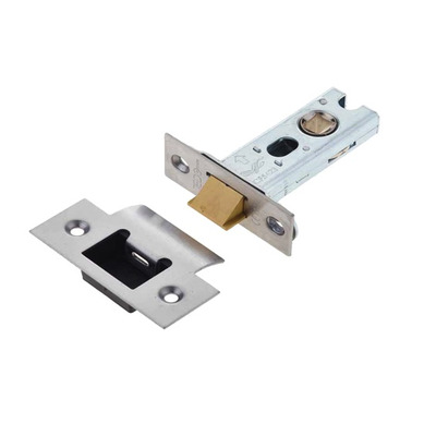 Frelan Hardware Heavy Duty Tubular Latches (2.5, 3 OR 4 Inch), Satin Stainless Steel - JL-HDT64SS 102mm (4 INCH) - SATIN STAINLESS STEEL