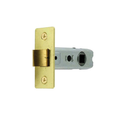 Frelan Hardware Standard  2.5 Inch OR 3 Inch Tubular Latches (Bolt Through), Electro Brass - JL122EB 76mm (3 INCH) - ELECTRO BRASS