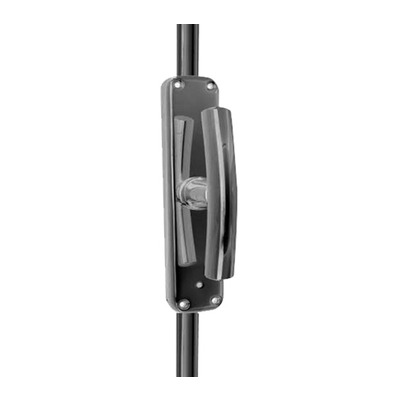 Frelan Hardware Locking Espagnolette Bolt With Curved Handle, Polished Chrome - JV633PC POLISHED CHROME