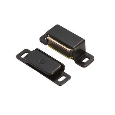Carlisle Brass Fingertip Superior Steel Magnetic Catch (6Kg), Black - FTD840BLK BLACK - 6KG PULL