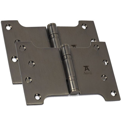 From The Anvil 6 Inch Parliament Hinges, Aged Bronze - 49562 (sold in pairs)  AGED BRONZE