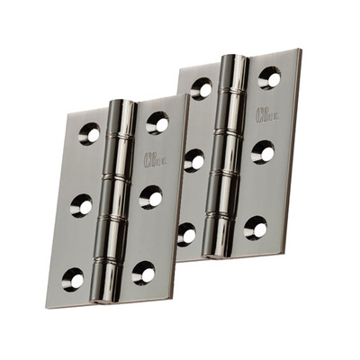 Carlisle Brass 3 Inch Double Phosphor Bronze Washered Hinges, Polished Nickel - HDPBW21PN (sold in pairs) 3 INCH - POLISHED NICKEL