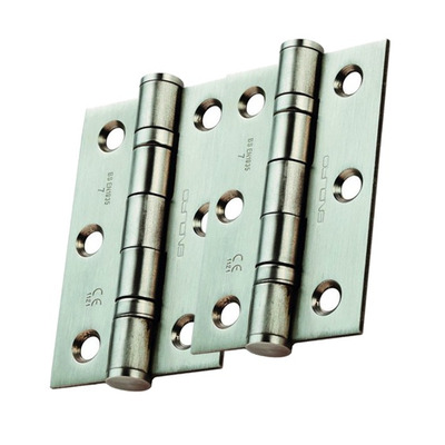Eurospec 3 Inch Fire Rated Grade 7 CE Bearing Hinges, Satin Stainless Steel - HIN1322/7SSS (sold in pairs) 3 INCH - SATIN (MATT) FINISH