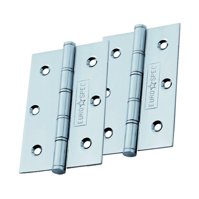 Eurospec 3 Inch Stainless Steel Washered Hinges, Polished Stainless Steel - HIW13215BSS (sold in pairs) 3 INCH - POLISHED FINISH