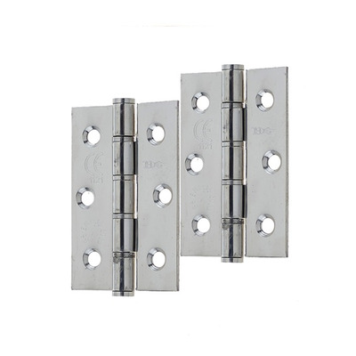 Frelan Hardware 3 Inch Single Washered Hinges, Polished Stainless Steel - J9504PSS (sold in pairs) 3 INCH - POLISHED FINISH