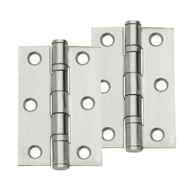 Excel Hardware 3 Inch Stainless Steel Ball Bearing Hinges, Satin Stainless Steel - 834 (sold in pairs) SATIN STAINLESS STEEL - 3 INCH