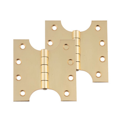 Frisco Steel Parliament Hinges (4 Inch), Polished Brass - 14721 (sold in pairs) 4 INCH - POLISHED BRASS