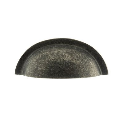 Atlantic Old English Winchester Solid Brass Cabinet Cup Pull On Concealed Fix (104mm Width), Distressed Silver - OEC1176DS DISTRESSED SILVER