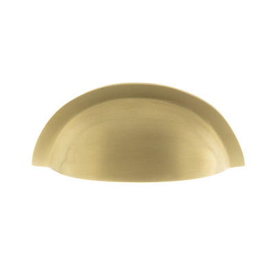 Atlantic Old English Winchester Solid Brass Cabinet Cup Pull On Concealed Fix (76mm c/c), Satin Brass - OEC1176SB SATIN BRASS