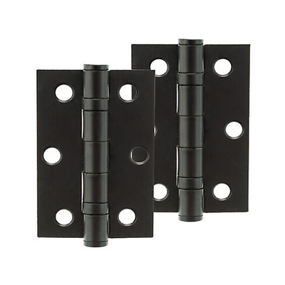 Frelan Hardware 3 Inch Grade 7 Ball Bearing Hinges, Matt Black - J9502MB (sold in pairs) 3 INCH - MATT BLACK