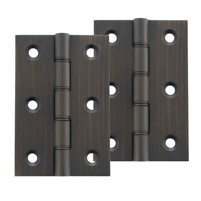 Atlantic 3 Inch Washered Hinges, Urban Dark Bronze - AWH3222UDB (sold in pairs) URBAN DARK BRONZE - 3" x 2" x 2.2mm