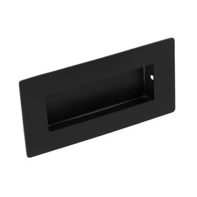 Eurospec Steelworx Retangular Flush Pull (102mm x 51mm), Matt Black - FPH1000MB MATT BLACK - 102mm x 51mm
