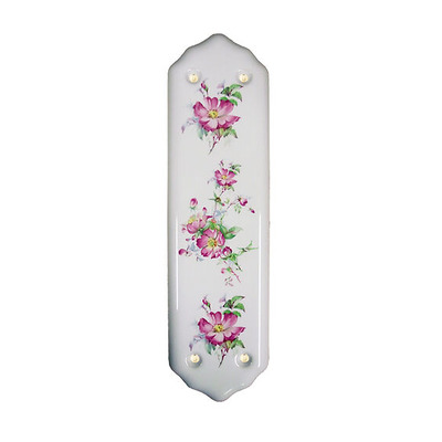 Chatsworth Porcelain Fingerplate (280mm x 75mm), Rambling Rose - BUL601-RAM RAMBLING ROSE PORCELAIN FINGERPLATE