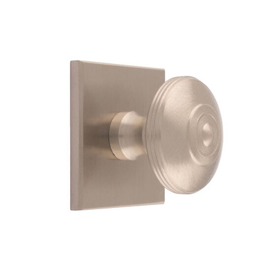 Carlisle Brass Harmonise Anderson Cupboard Knob On (32mm, 38mm OR 42mm Diameter Knob), Satin Nickel - BP720ASN40SN 32mm KNOB - 40mm x 40mm BACKPLATE