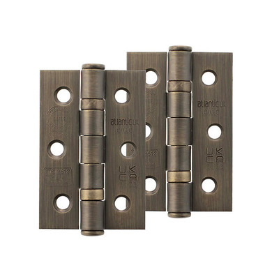 Atlantic Grade 7 Fire Rated 3 Inch Solid Steel Ball Bearing Hinges, Urban Bronze - A2H322UB (sold in pairs) URBAN BRONZE