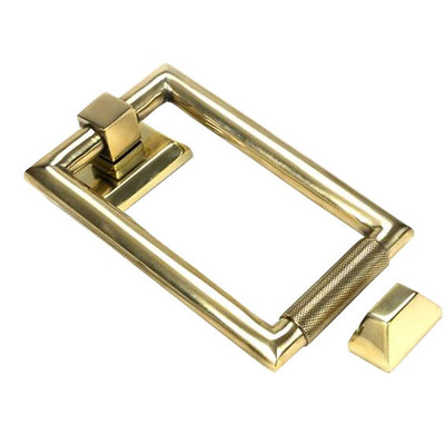 From The Anvil Brompton Door Knocker, Aged Brass - 46644 AGED BRASS