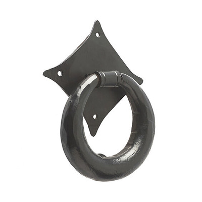 Frelan Hardware Valley Forge Ring Style Door Knocker (165mm x 114mm), Black - VFB7 BLACK