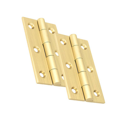 From The Anvil (2 OR 2.5 Inch) Cabinet Hinges, Satin Brass - 50915 (sold in pairs)  SATIN BRASS - 2.5 INCH