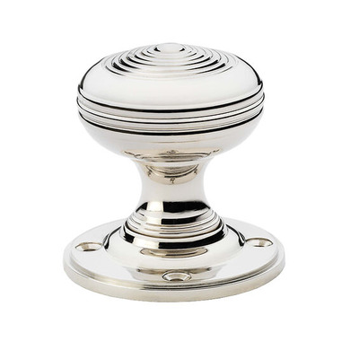 Alexander & Wilks Christoph Mortice Door Knob, Polished Nickel - AW303-50-PN (sold in pairs) POLISHED NICKEL